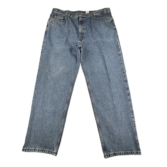 Levi's 550 Relaxed Fit Jeans Men's W42 L30 Blue Denim 100% Cotton  Baggy Y2K - Picture 1 of 7